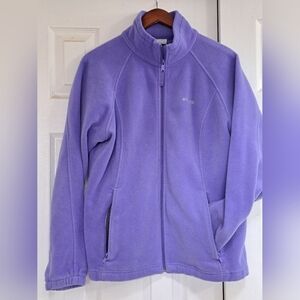 Columbia Women's Soft Purple Lavender Teddy Fleece Jacket 1X